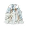 25 Years Old New Dog Clothes Spring and Summer Striped Lady Bow Suspender Skirt Medium and Small Dog Pet Dress