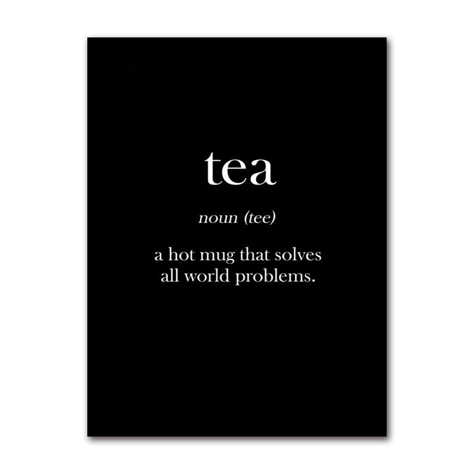 Wall Art Home Decor Modern Picture Am Coffee PM Wine Sign Print Kitchen Restaurant Poster Canvas Painting Modular Nordic Style