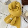 New Imitation Cashmere Knitted Scarf for Women Winter New Korean Fashion Versatile Warm Scarf Soft and Skin Friendly