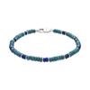 Bracelet - LUXENTER - Ipola - Silver Finish - Turquoise - 19 Cm