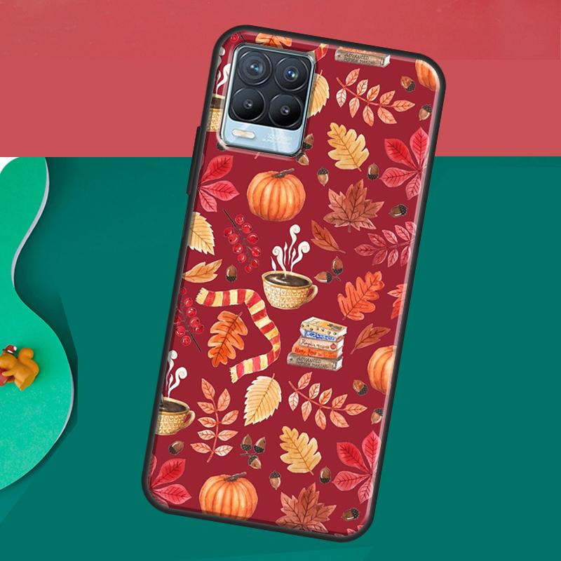 Autumn Leaves Fall Halloween Case For Realme 10 9 11 Pro Plus GT Neo 5 2T 3T C11 C15 C21Y C25s C30 C31 C33 C35 C55 Cover