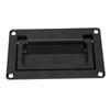 Recessed Door Pull Handle Zinc Alloy Flush Lift Recessed Hatch Handle Black Toolbox Handle with Mount Screws for Yacht