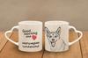 Norwegian Lundehund, Norsk Lundehund - Cup with a Dog, Adorable Cup with a Heart-shaped Handle, Universal Gift from the Art-Dog Brand