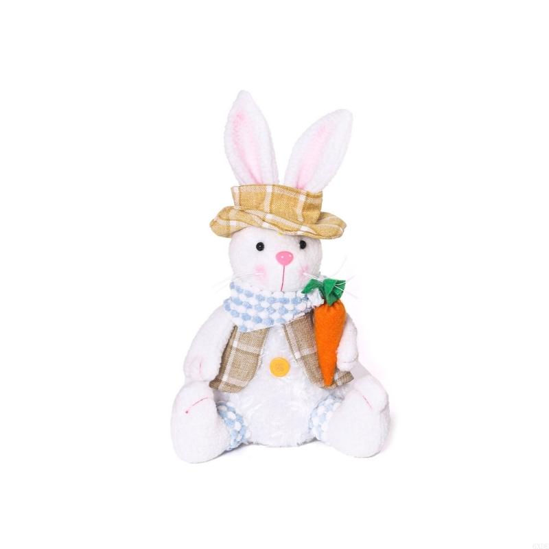 Easters Rabbit Gnomes Plush Display Ornament for Bright Holiday Decorations 6XDE