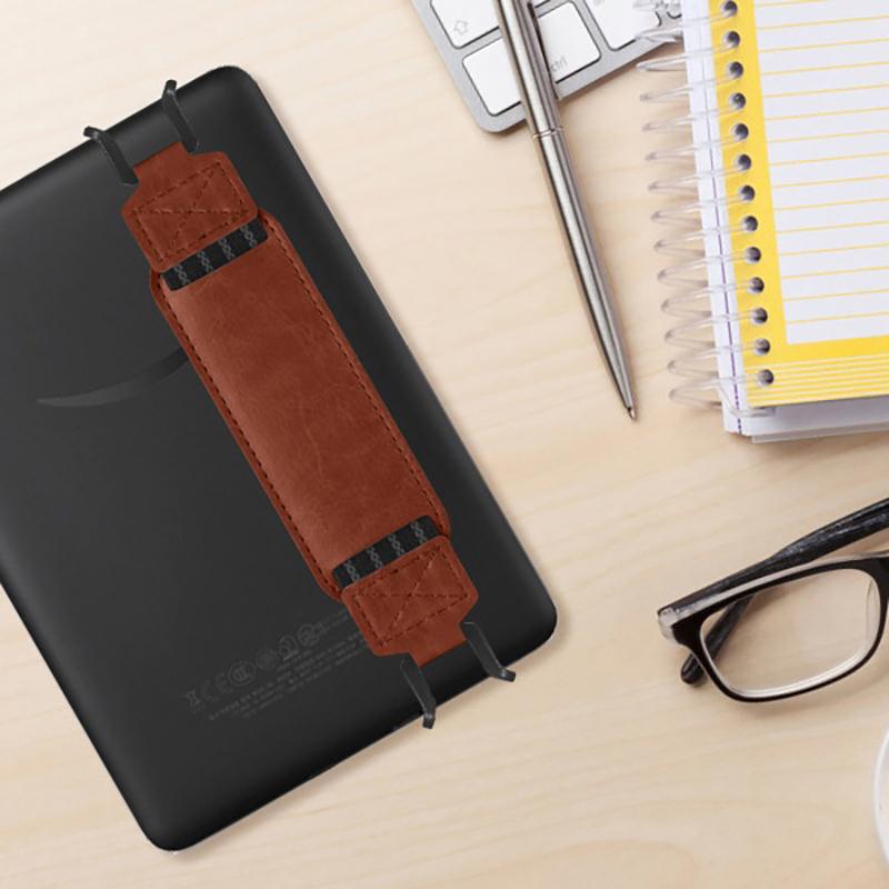 Leder Handschlaufe für 6-11" Tablet Ständer Haltegriff Sicherheit für iPad Xiaomi Samsung für Kindle Kobo Voyaga E-Reader Halter