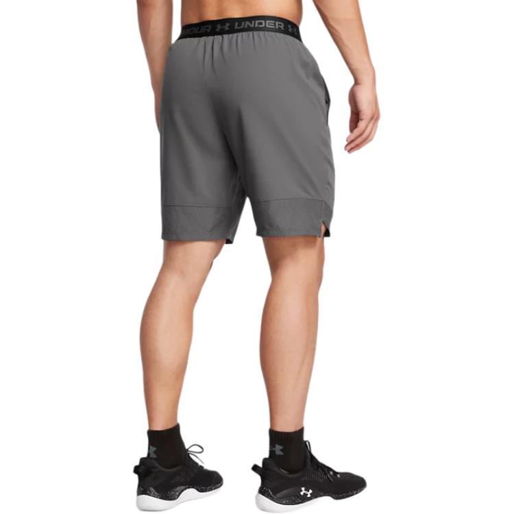 Under Armour Vanish Solid Color Comfortable Breathable Casual Shorts Men Shorts Black 1370382-025