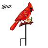 Ground Stake Metal Bird Garden Decor Weather Resistant Printed Flat Yard Art Ornament