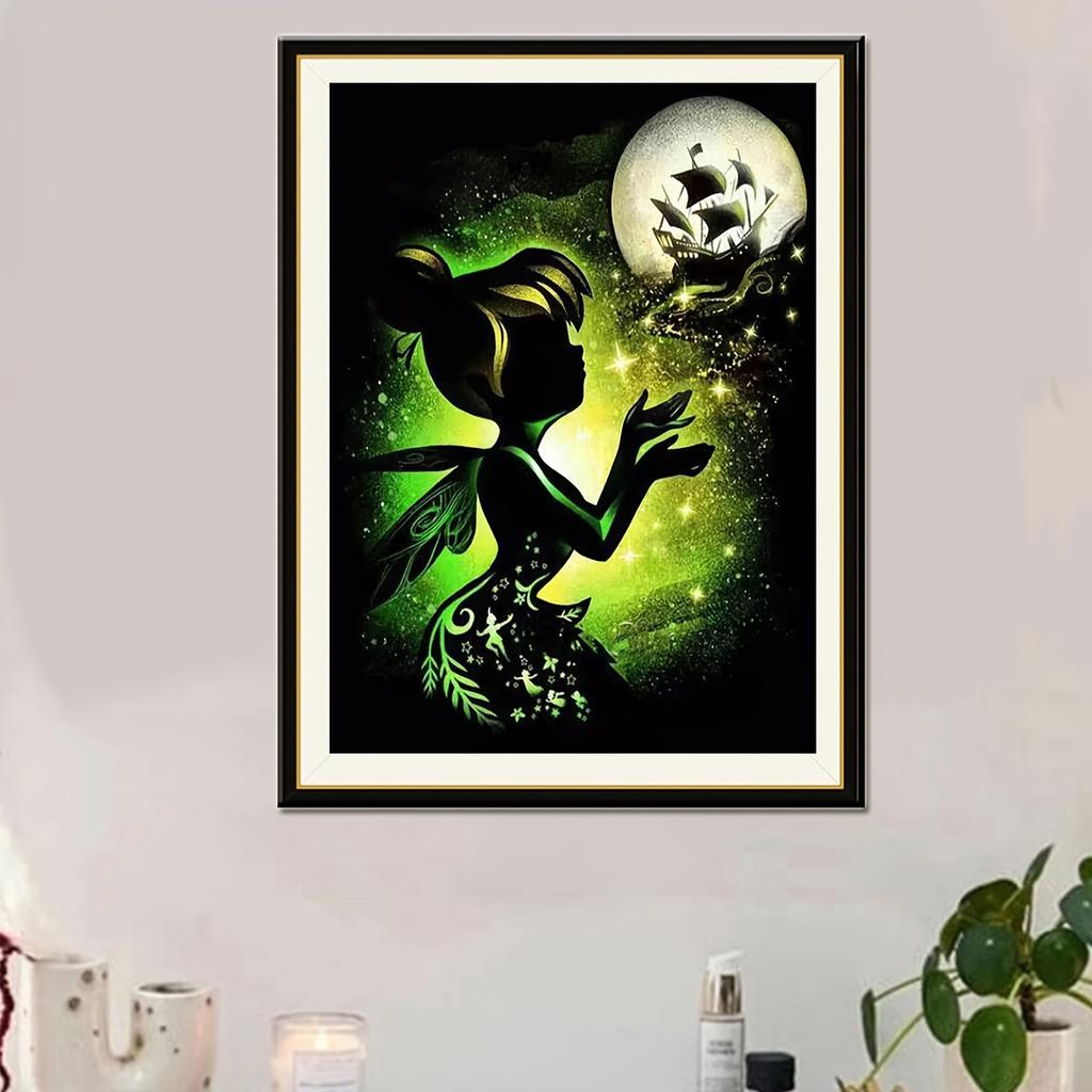 Pintura de diamantes 5D Diy, dibujo de niña, juego de punto de cruz, bordado de diamantes completo, arte en mosaico, imagen de diamantes de imitación, decoración, regalo