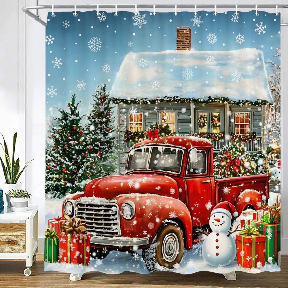 

Ретро и элегантный цветочный стиль Занавеска для душа Занавеска для ванны Цветы Принт Занавески для ванной комнаты для украшения дома Занавеска W90xH180cm