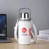 MRSIKEY Large Capacity Stainless Steel Insulated Water Bottle with Straw & Handle