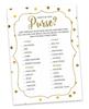 Inkdotpot 50A  Gold ConfettiA  BingoA  GameA  CardsA  For Bridal Wedding Shower Bachelorette Party Bulk Blank Square Fill In Gift
