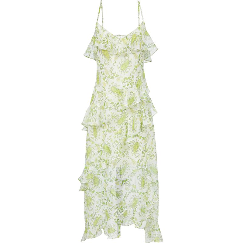 

VEROMODA 2025 Autumn Ruffle Hem V-Neck Cami Dress M