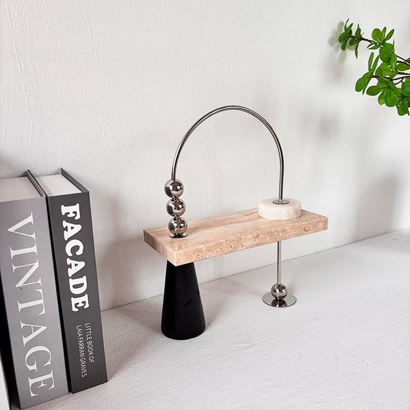 Modern Luxury Figurines Living Room Marble Ornament Desktop Decoration Miniatures Figurines Creative Home Decoration Accessories