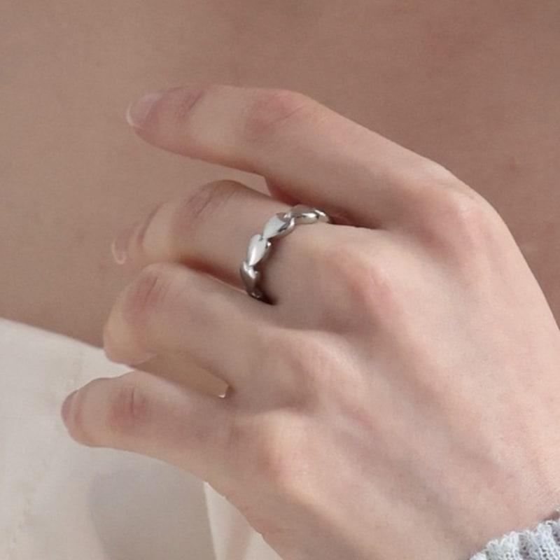 BEFORE MOONRISE [Silver 925] Bold Heart Ring SR204