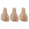 3PCS Silicone Nose Model Soft Flexible Reusable Simulation 3D Silicone Nose Model for Practice