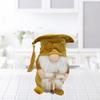 Graduation Season Gnome Scholarly Doctorial Hat Decorative Hat Face less Doll Decorations for Holiday Party Decorations