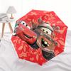 Ombrello Disney Saetta McQueen, Pixar Cars, Apertura e Chiusura Manuale, Design Pieghevole Rinforzato a 21 Stecche, Leggero