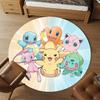 1pc Pokemon Characters Round Chair mat Area Rug - Non-Slip, Floor Mat for Office, Bedroom, home decor Christmas Gift p0811247