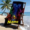 Custom Name Personalized Club America Print Beach Towel, for Trip Camping Beach Party Home Decor, Birthday Gift for Family & Friends
