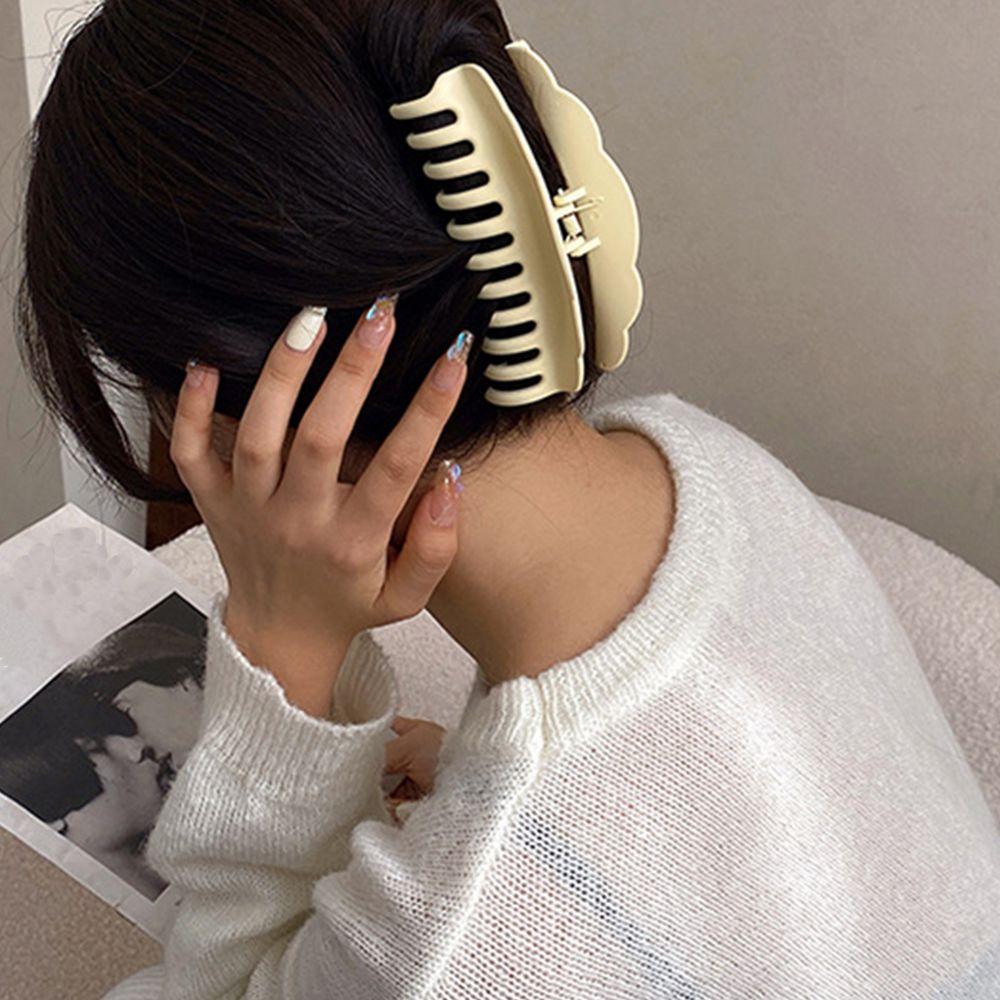 

Head Wear Acrylic Wash Face Korean Style Hair Claws Women Hair Accessories Hair Clip Solid Color кофейный