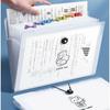 A4 Multi-Layer Accordion Folder for Student Test Papers - Organizing and Classifying Tool for Junior High & High School Students