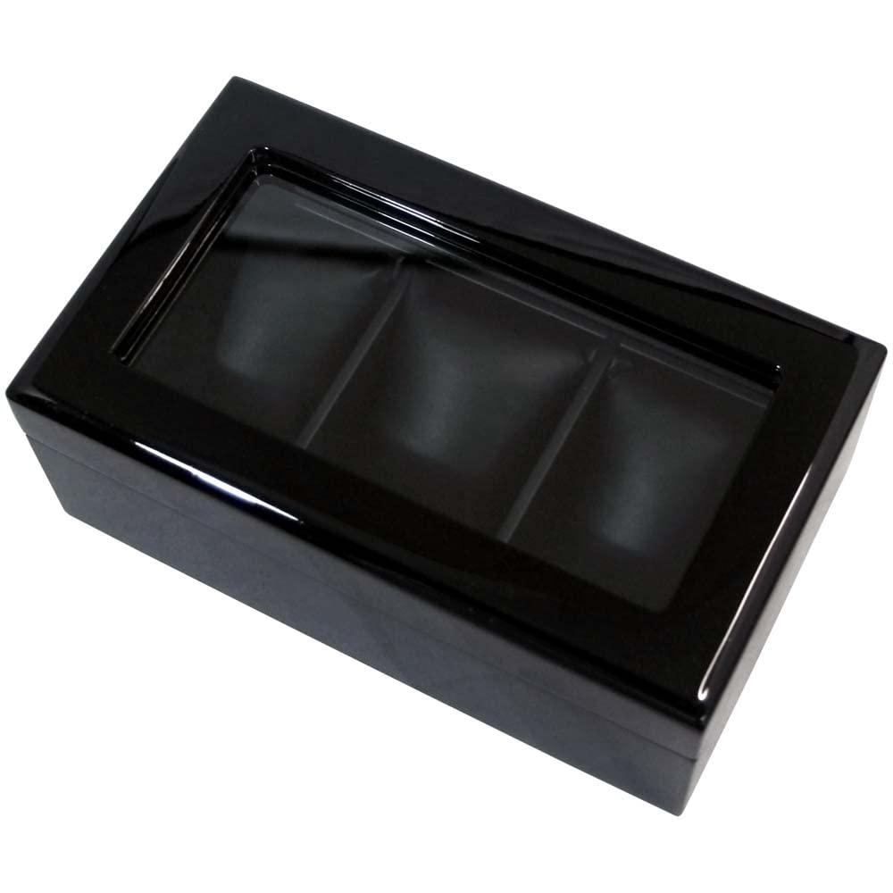 

IGIMI Watch Storage 3 Watch Luxury Watch Box Case Wooden with Window Regalo Nero Black IG04020301001 IG-ZERO 40A-1W