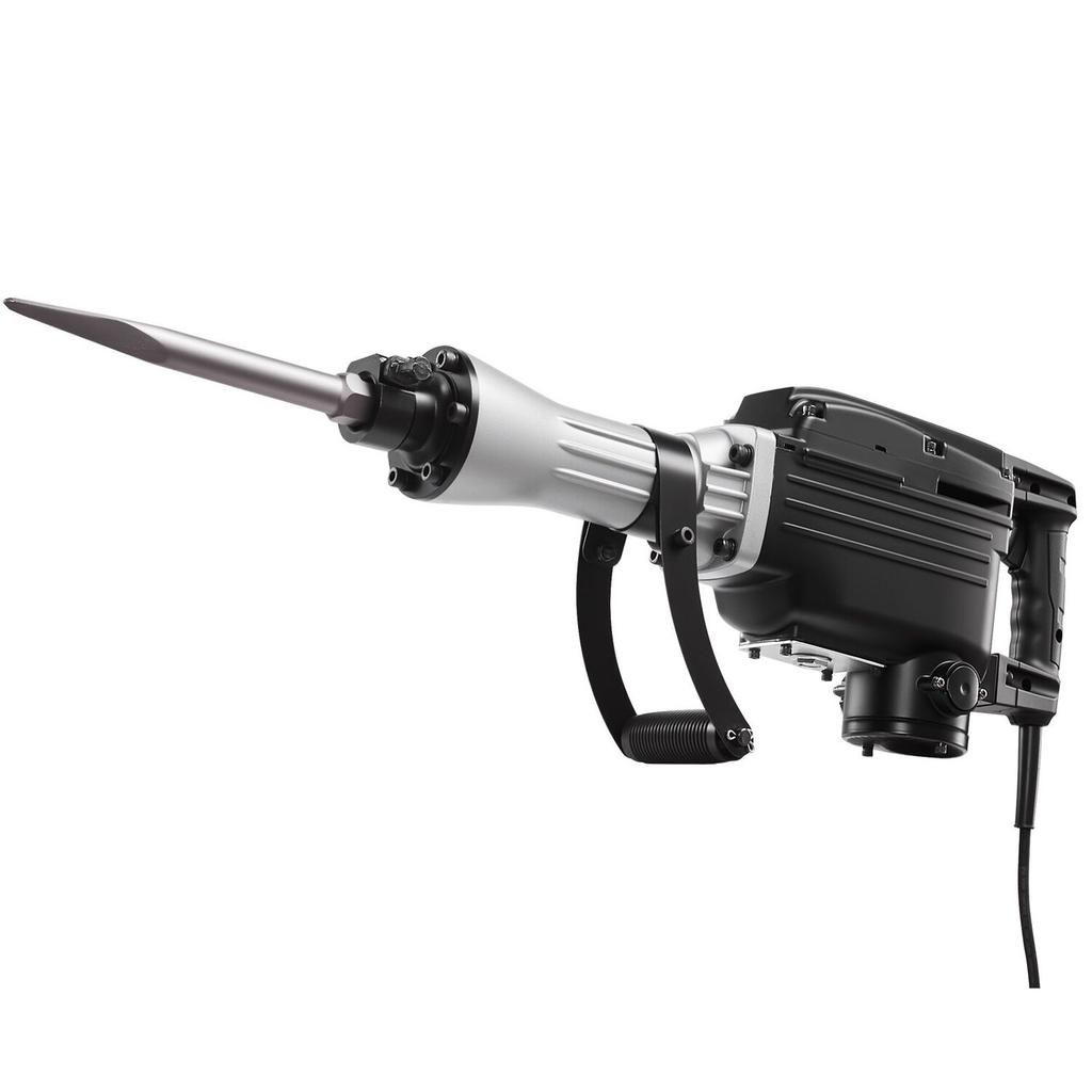Demolition Jack Hammer, 2800 W Powerful Electric Jackhammer, 1200 BPM Concrete Breaker with a Point Chisel, a Flat Chisel, Carrying Case, Gloves, for