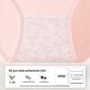 LANGSHA Women's Pure Cotton Antibacterial Mid-Waist Briefs 6-Pack