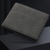 PU Leather Male Purse Lightweight Short Skin Wallets Gift Short Card Holder  Travel