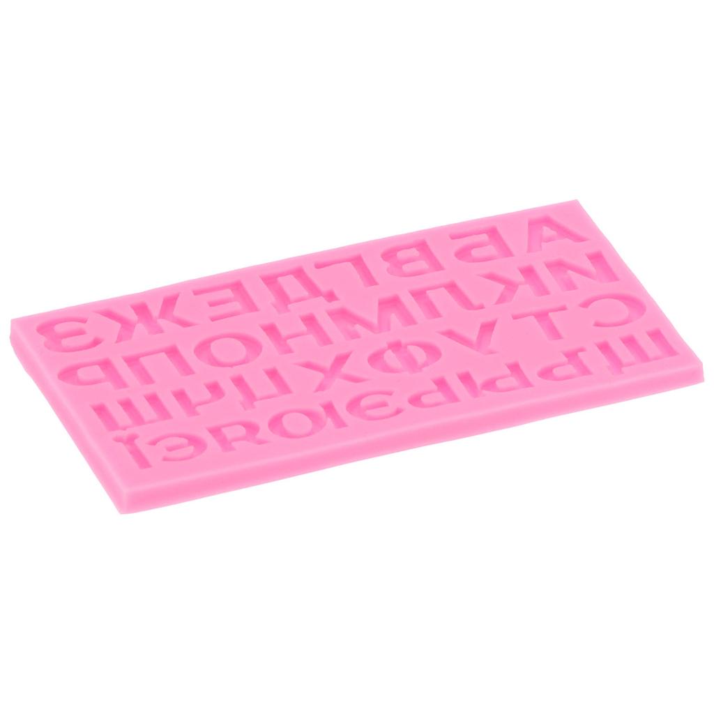 Russian Letters Mold Liquid Silicone Cake Chocolate Mold Baking Mold for Bakery Home