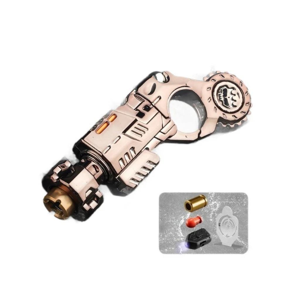 Shell-Ejecting Toy Pistol Metal Alloy - Realistic Shooting Sensory Toy for Stress Relief, Cool Desk Gadget Gift for Adults &Boys
