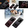 Für Samsung S6 S7 S7edge S6edge Leder Handyhülle mit stoßfester Dual-Fenster Klappabdeckung für Zuhause und Reisen