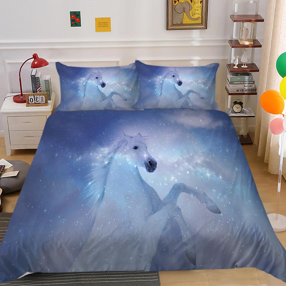 Hot Sell Duvet Cover Starry Animals Home Textiles Queen Size Bedding 3D Romatic Quilt Cover Children Adults Bedding Cover Set