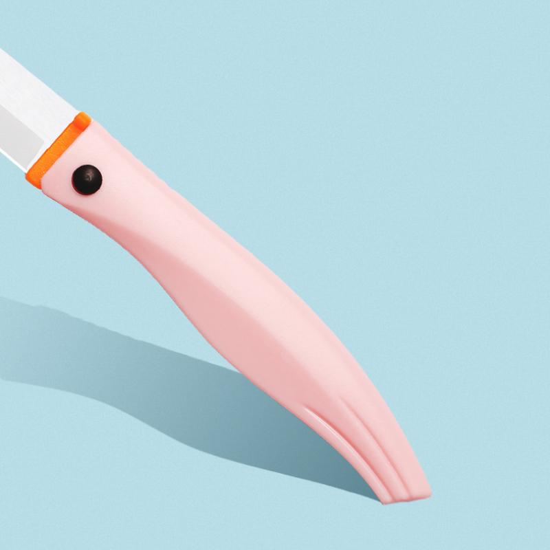 Tragbares Mini-Klappmesser, Keramik-Schälmesser, Obstmesser, tragbarer Schlafsaal, niedliches tragbares Schneidemesser, Küchenzubehör, Werkzeuge