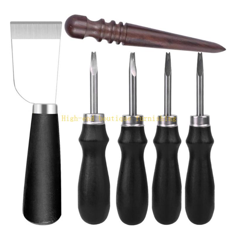 Leathercraft Skiving Beveler Leather Edging Trimmer Tool, Leather Stitching Groover Tool Leather Carving Cutting Tool