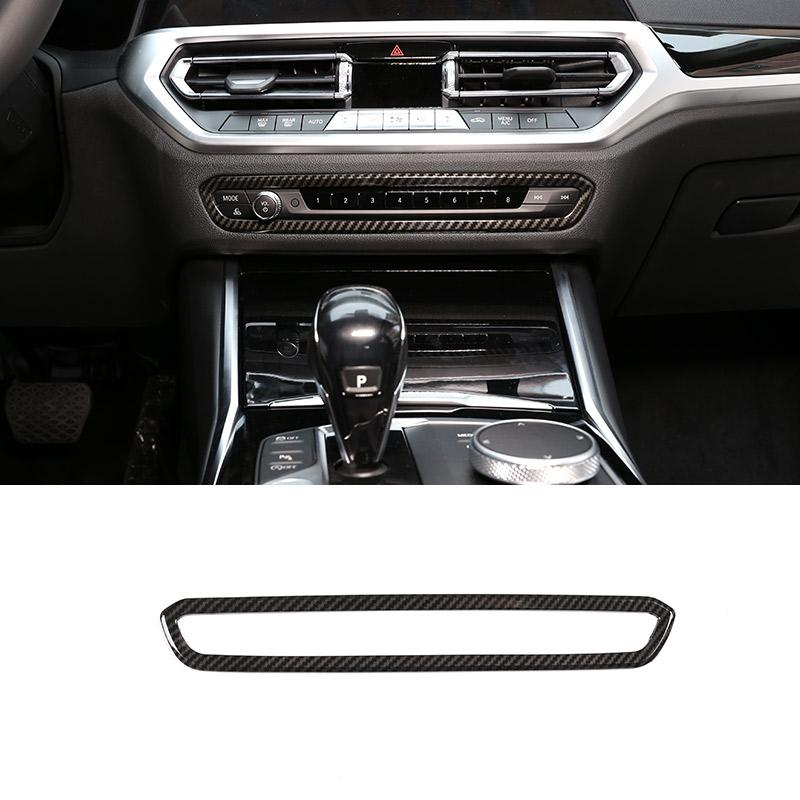 ABS Carbon Fiber Interior Kit Dashboard Console Gear Shift Panel Decoration Cover Trim Stickers For BMW 3 Series G20 -