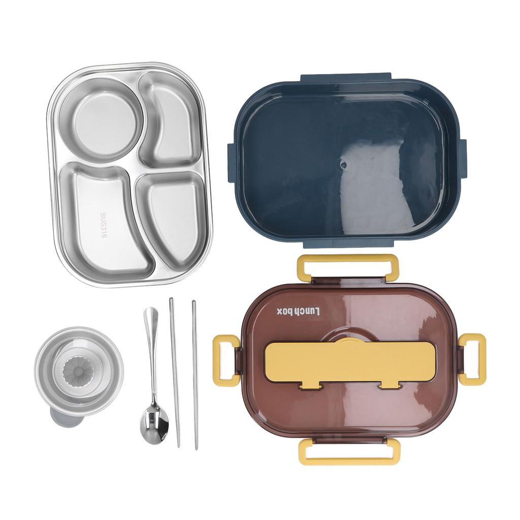 Stainless Steel Lunch Box Office Worker Student Children s Canteen Compartment Insulated Lunch Box
