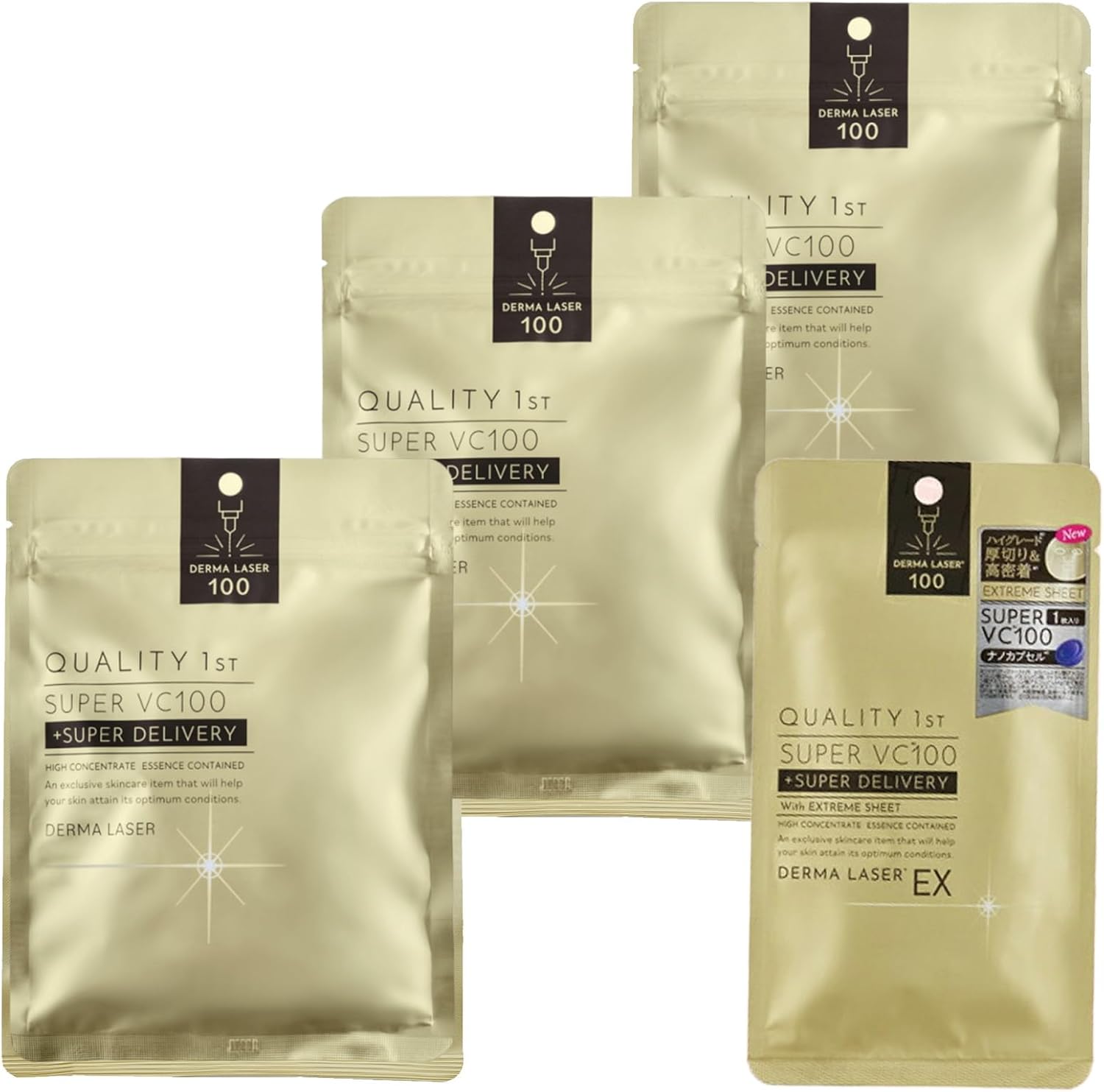 Качество превыше всего Super VC100 Маска 7 Листов FaCe PaCk Тканевая маска Поры C set of 3