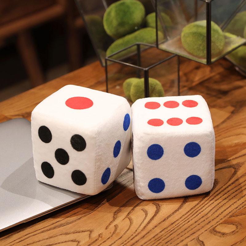 

New 1pc Creative Mahjong Pillow Cushion Chinese Plush Toy Car Chair Backrest Mahjong Dice Funny Nap Pillow Sofa Home Decor Gift