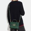 New COACH Cow Leather Shoulder Bag Crossbody Bag Handbag Small Size Women's Dark Green CE568-IMV1Y