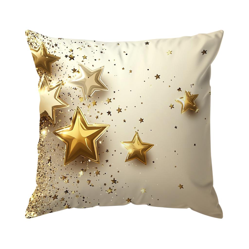 Golden Ramadan Festival Pillowcase Bedroom Sofa Cushion Cover 100% Polyester Living Room Cushion Pillowcase Home Decor