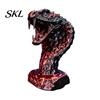 Adult Stress Relief Gadgets 3D Printed Snake Figurine, Realistic Serpent Sculpture, Nature Learning Toys Desk Decor, Educational Wildlife Toy for Kids