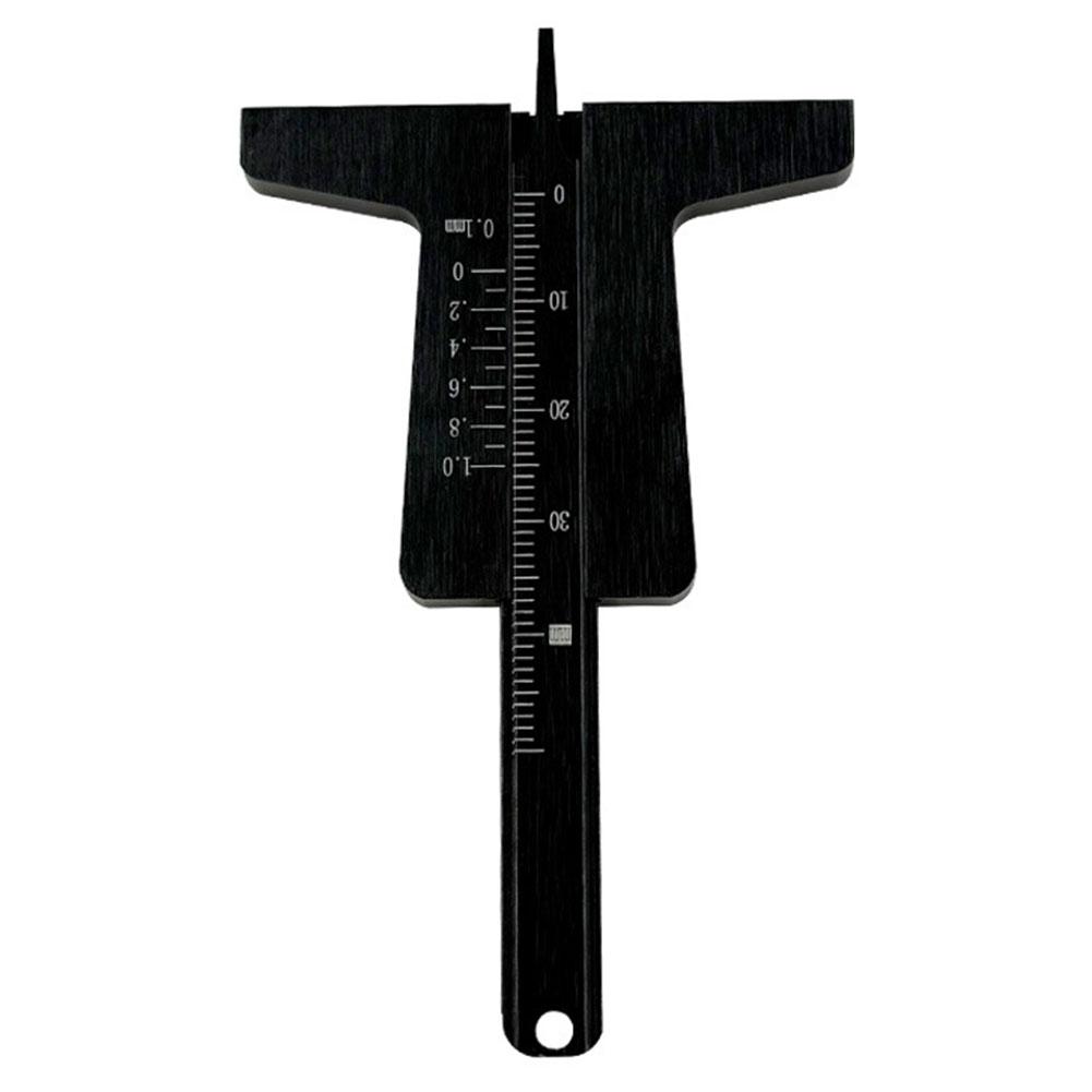 

For Cars For Motorcycles Tire Depth Meter For Tire Maintenance 0-50mm Accurate Measurement Tool Heavy-Duty Probe чёрный
