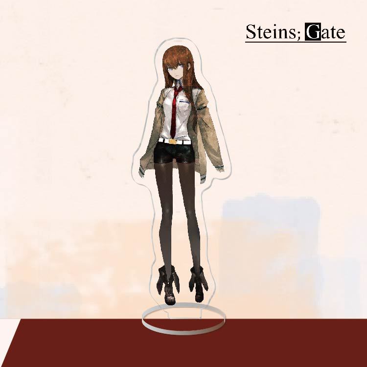 Anime Acrylic Stand Action Figure Toy Steins Gate PVC Acrylic Okabe Rintarou Desktop Stand Model Toy Gift