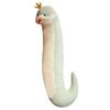 S-Shaped Green and White Snake Plush Pillow - Leg-Clamping Side Sleeper and Backrest Pillow