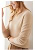 Women's 100% Pure Cashmere Round Neck Sweater, Knitted Seamless Long Sleeve - Autumn/Winter Collection.