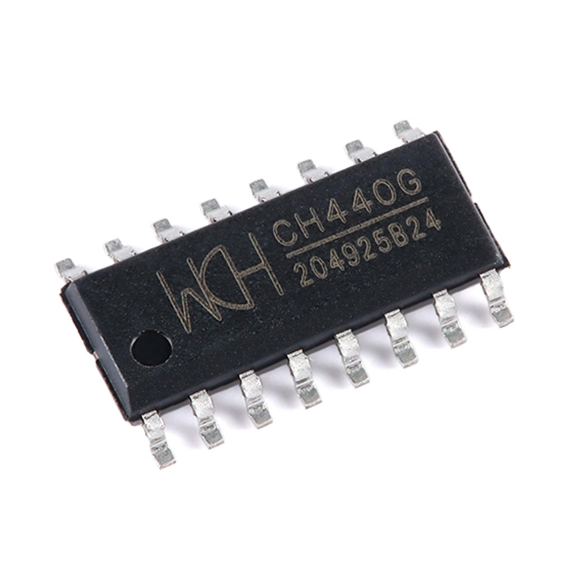

CH440G SOP16 4-Channel Bidirectional Analog Switch Chip - Brand New, Original
