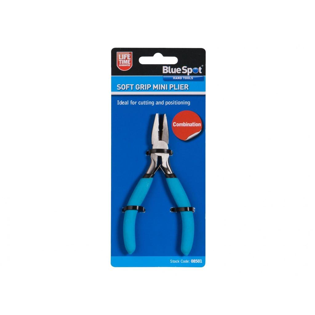 Bluespot Tools Soft Grip Mini Combination Pliers