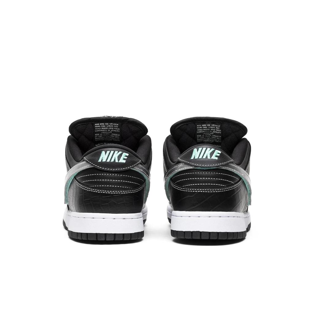 Nike Dunk Low Pro SB 'Black Diamond' (Unisex) Black / Chrome-Black Skate Shoes BV1310 001
