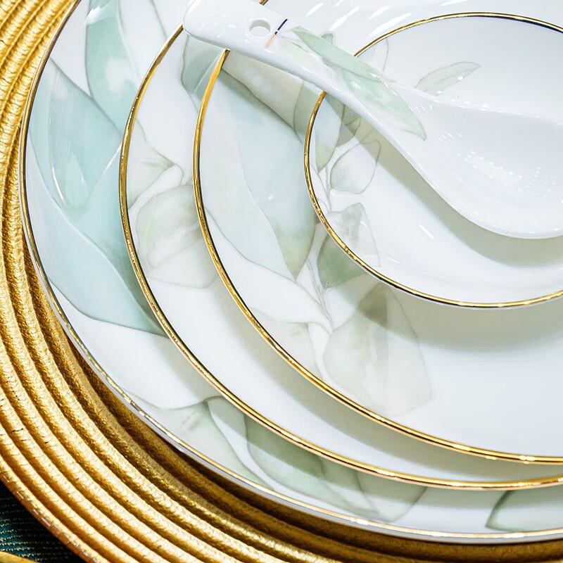 Luxus Keramik Geschirrset: Schüsseln, Teller und Essstäbchen - Perfektes Einzugsgeschenk